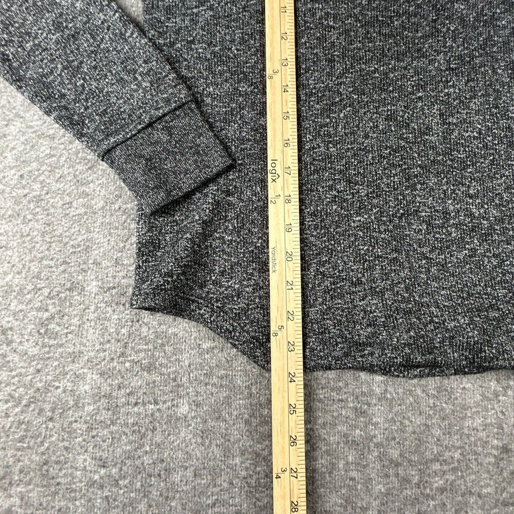 Gap Marled Henley V-Neck Shirt Womens Sz Medium Gray Long Sleeve Button Top - Picture 8 of 9